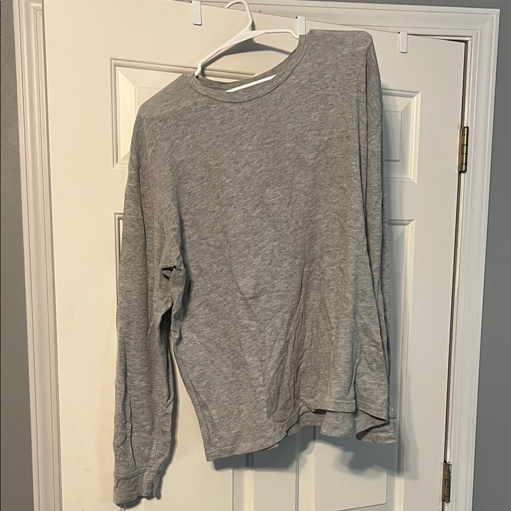 Gray Long Sleeve Shirt